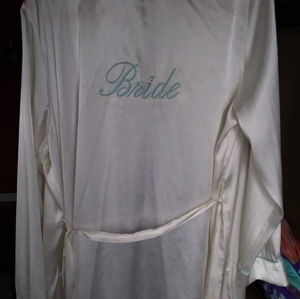 Silk bridal robe